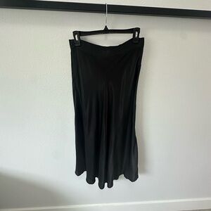 DO+BE Black Midi A-Line Skirt for Cocktail